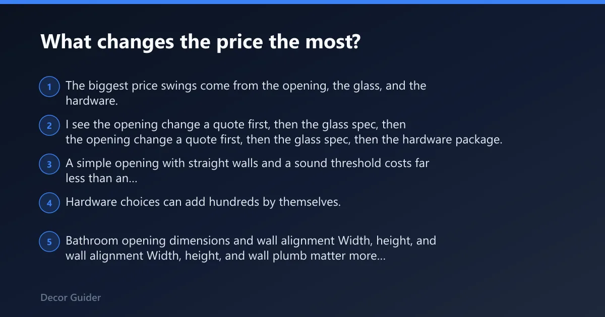 Steps: What changes the price the most?