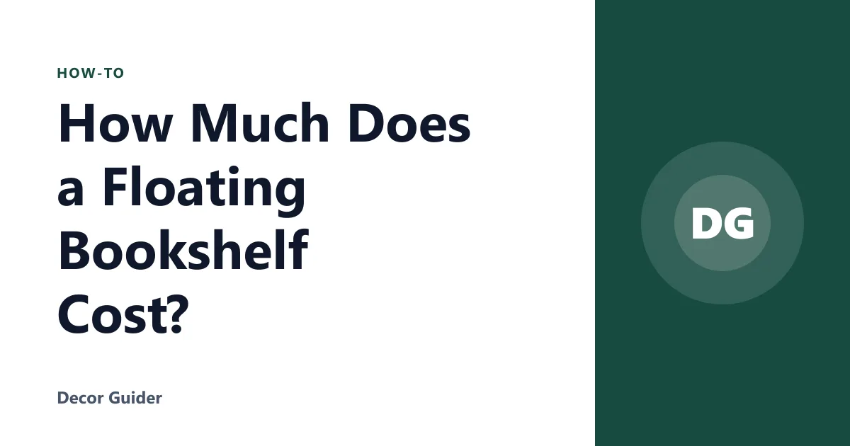 How Much Does a Floating Bookshelf Cost?