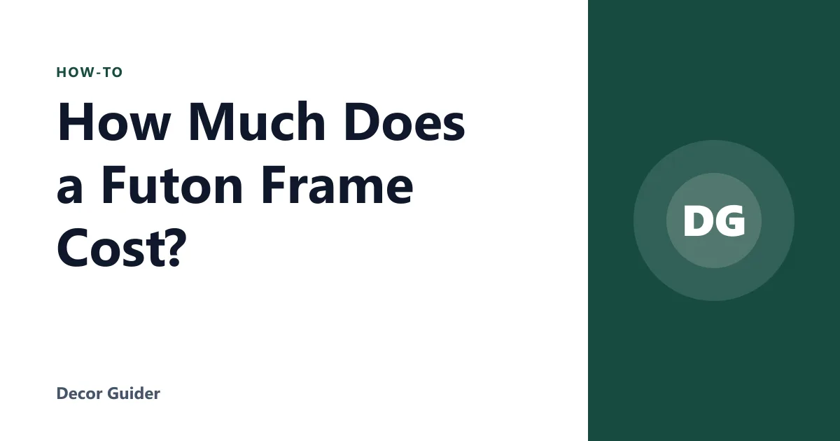 How Much Does a Futon Frame Cost?