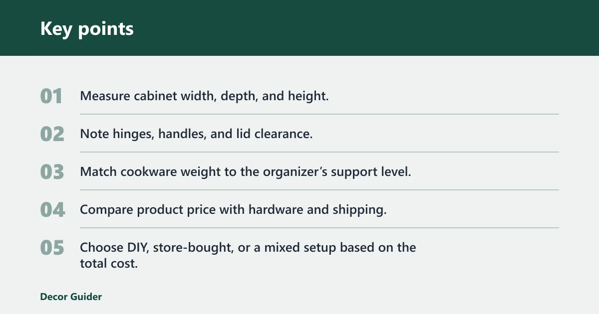 Key points: What affects the final total cost