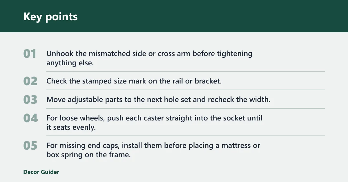 Key points: Common mistakes