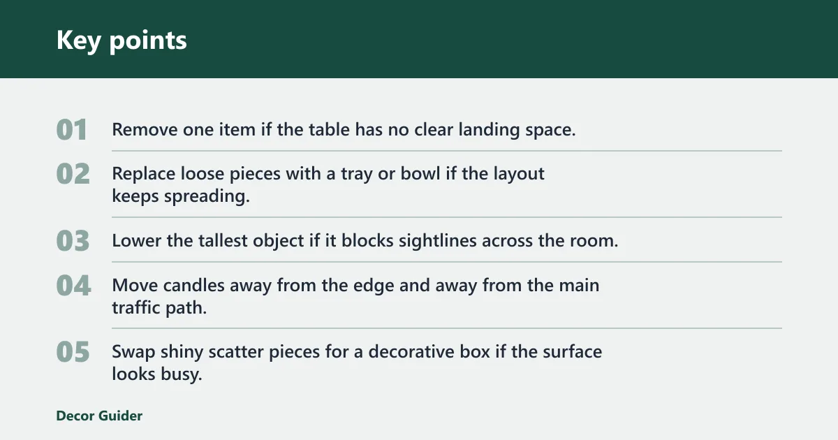 Key points: Common mistakes