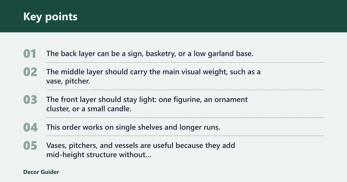 Key points: How do you keep Christmas shelves balanced?