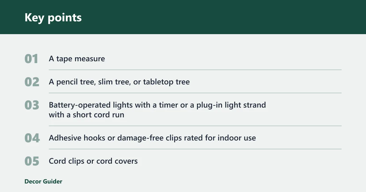 Key points: What you'll need