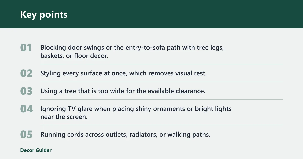 Key points: Common mistakes