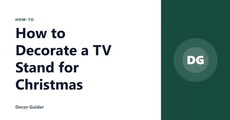 How to Decorate a TV Stand for Christmas
