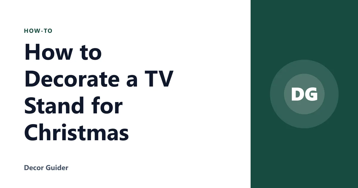 How to Decorate a TV Stand for Christmas