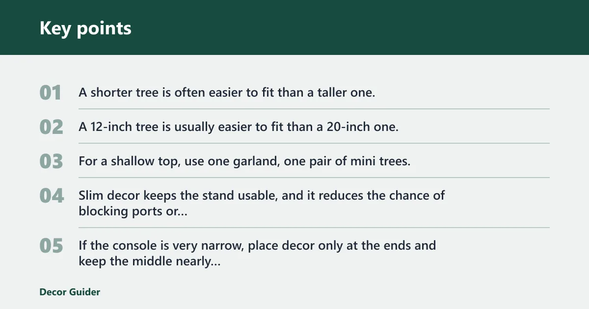 Key points: Small-space and fireplace TV stand ideas