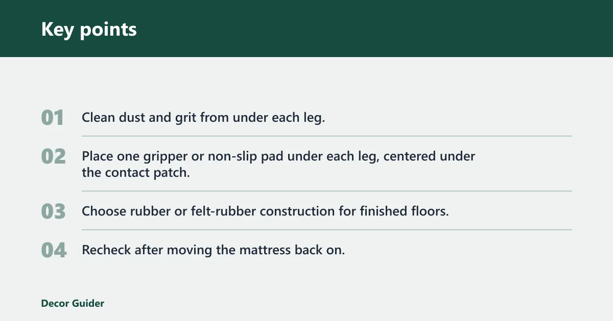 Key points: 2. Correct the floor contact