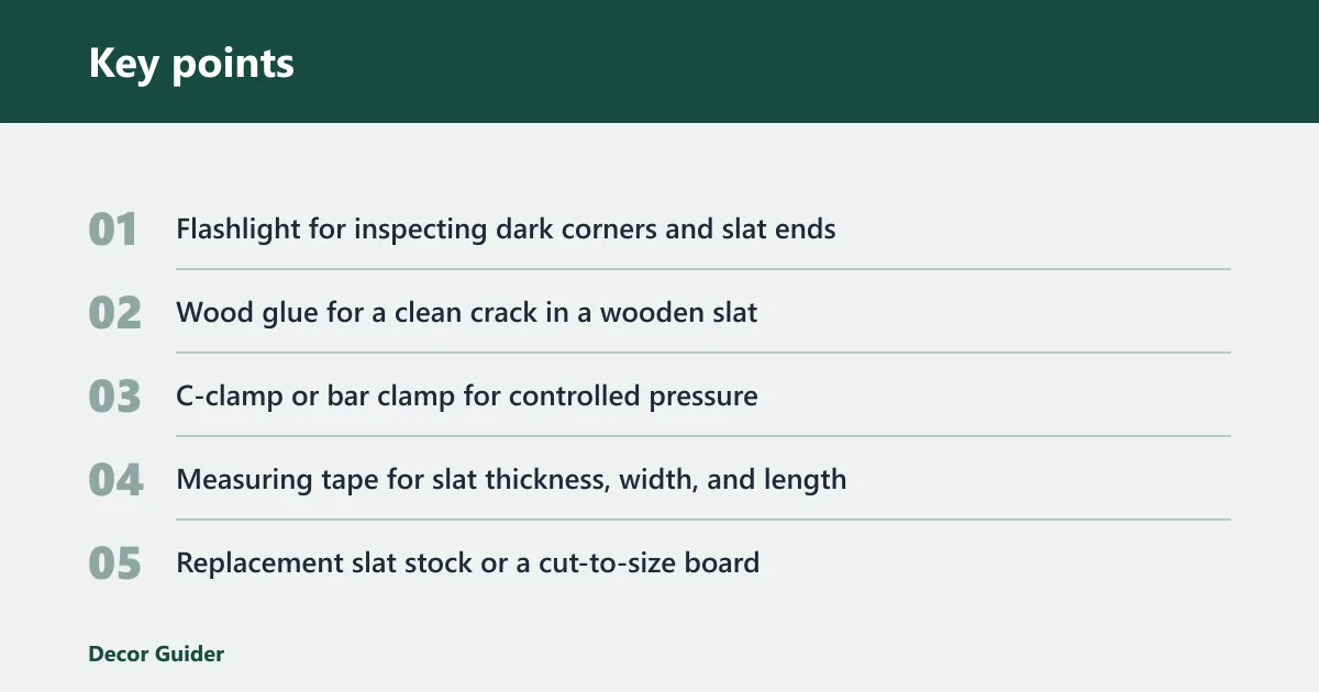Key points: What you'll need