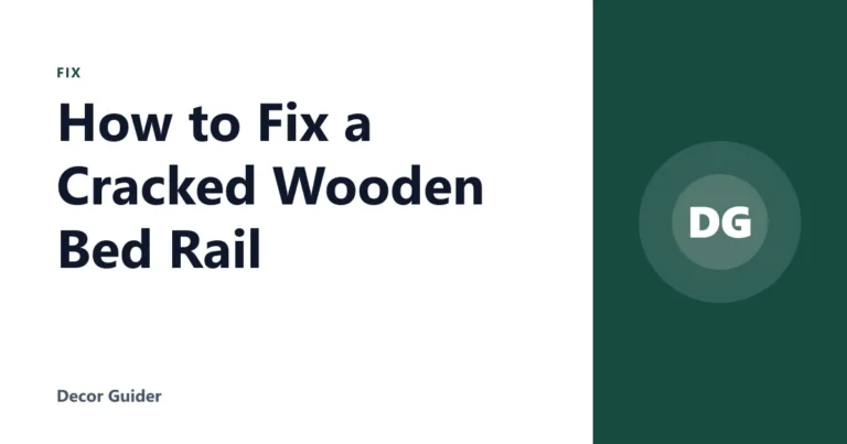 How to Fix a Cracked Wooden Bed Rail