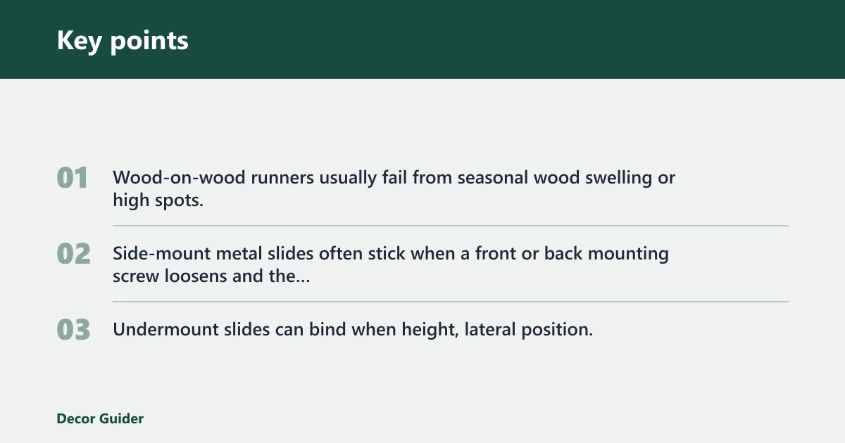 Key points: Why one side sticks