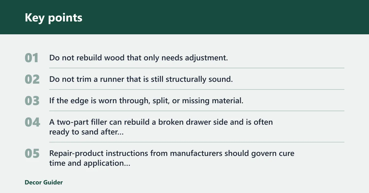 Key points: Common mistakes
