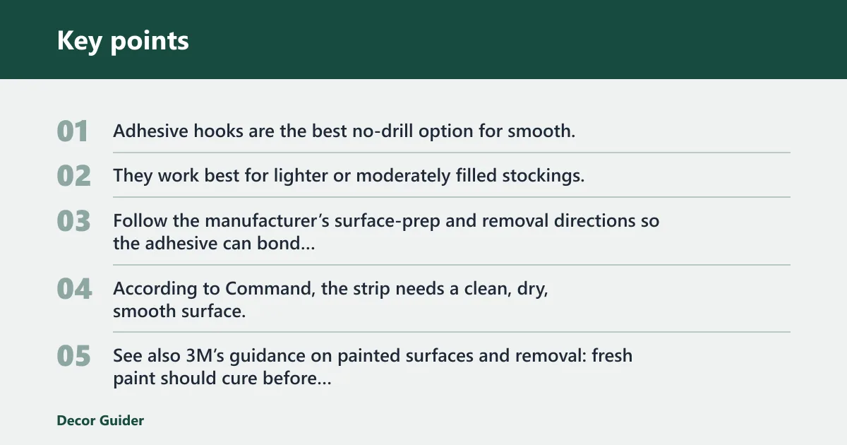 Key points: Best ways to hang stockings