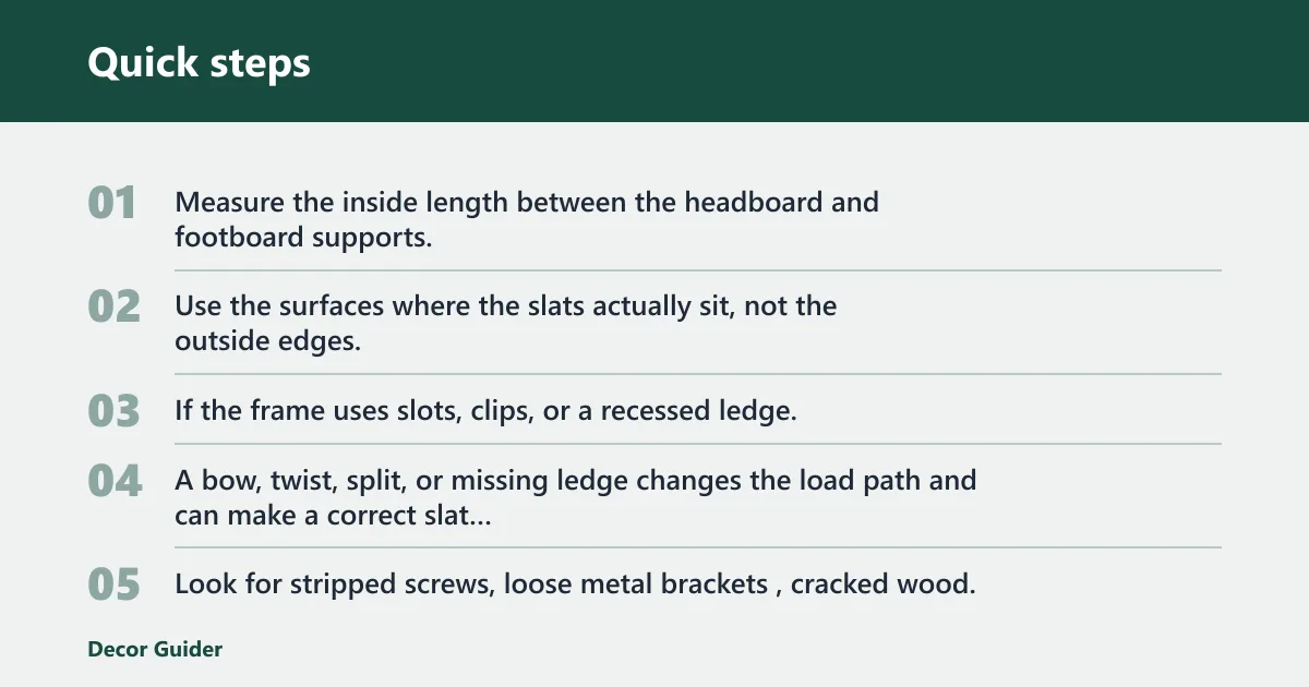 Quick steps: How to check the frame first