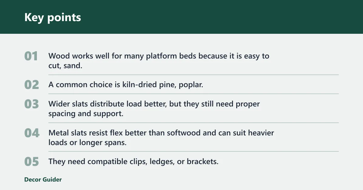 Key points: Which replacement material should you use?