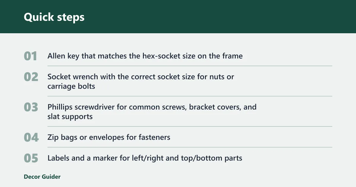 Quick steps: How to identify your bed frame