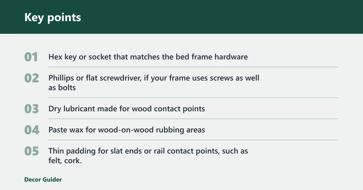 Key points: What you need first