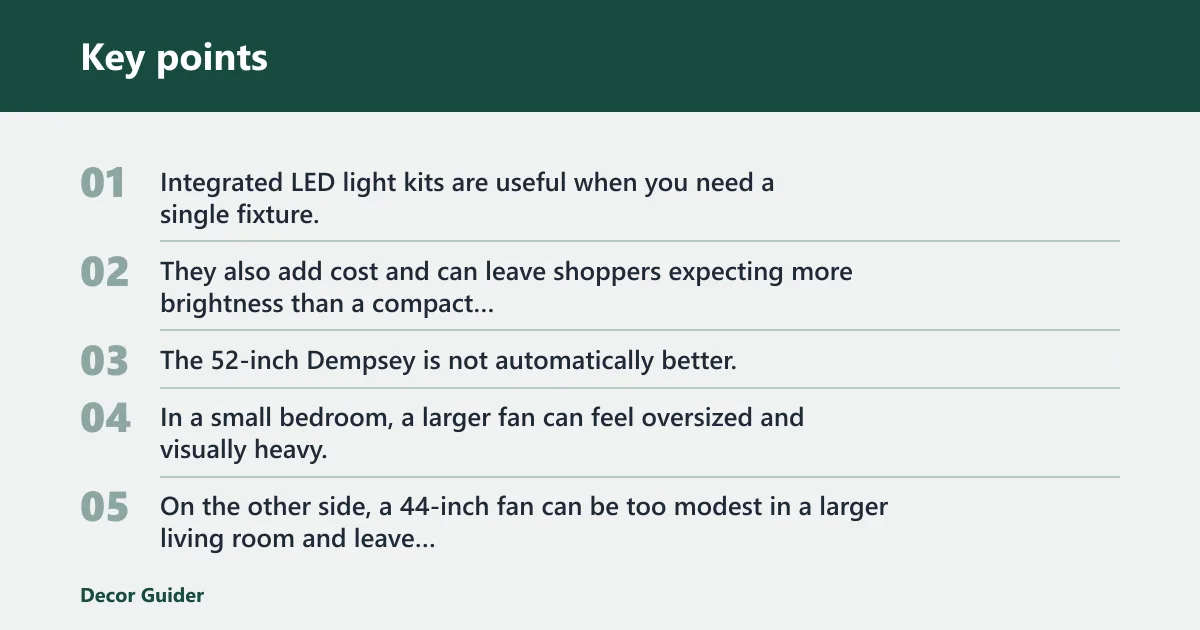 Key points: What does not work as well