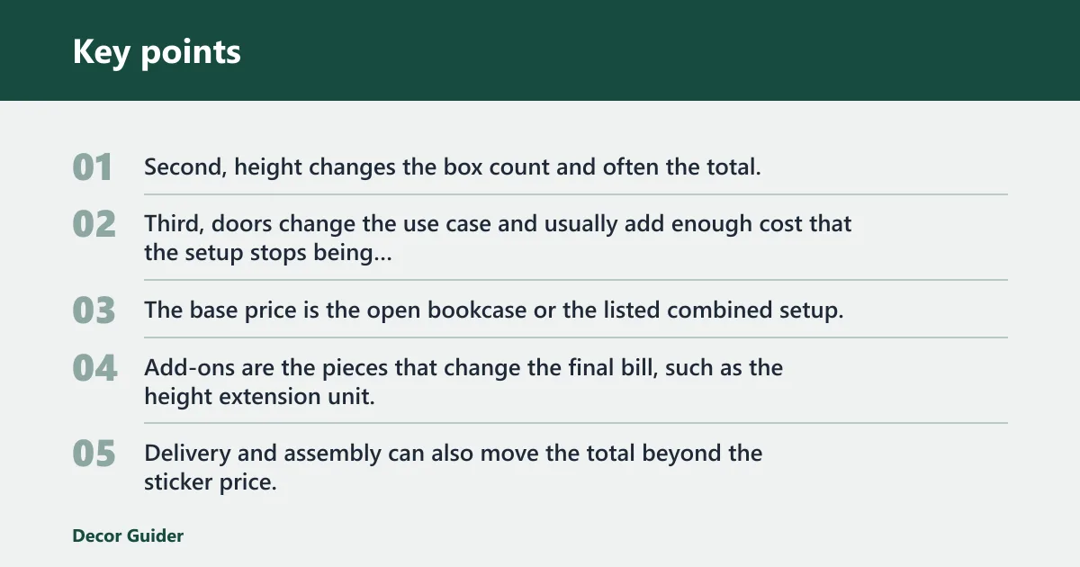 Key points: Why the same series can cost more or less