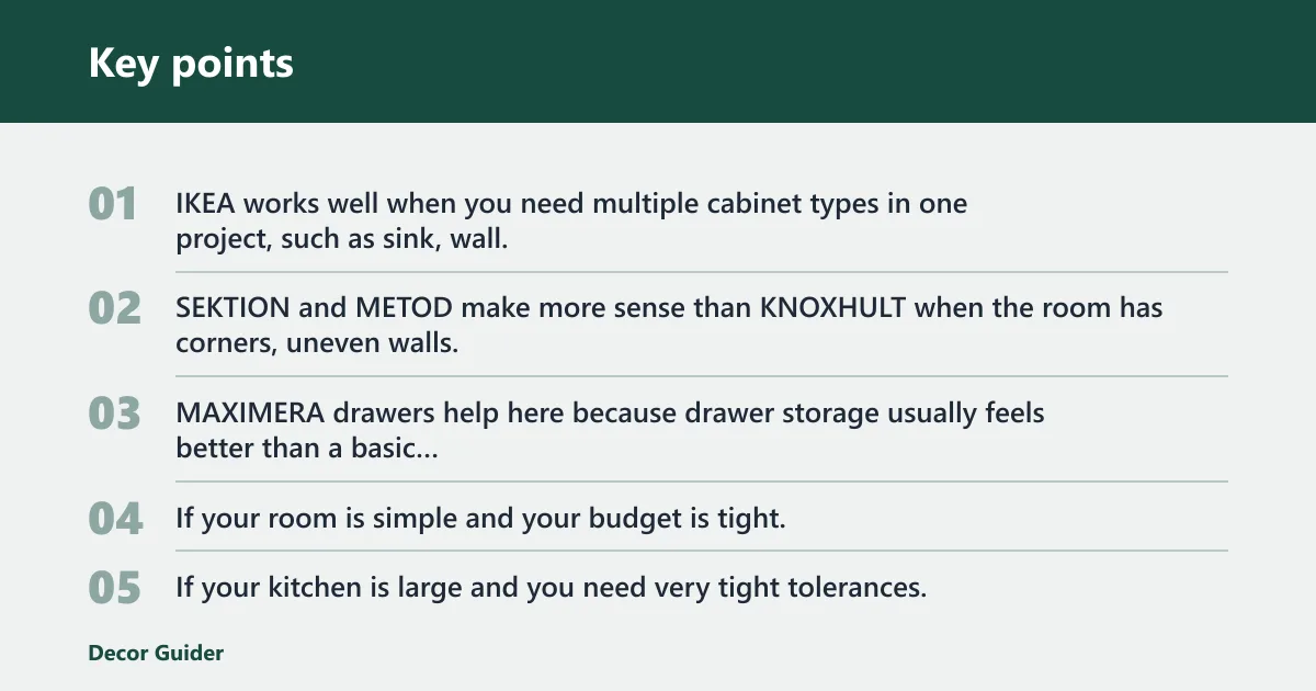 Key points: Are IKEA kitchen cabinets worth it?
