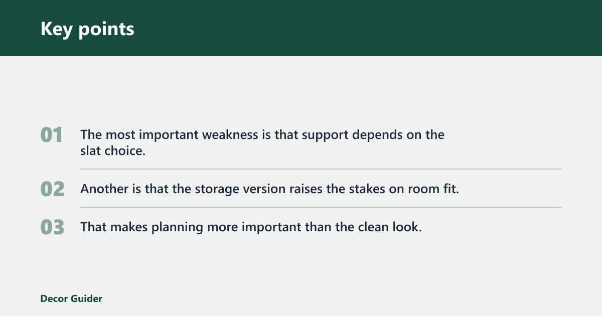 Key points: What does not