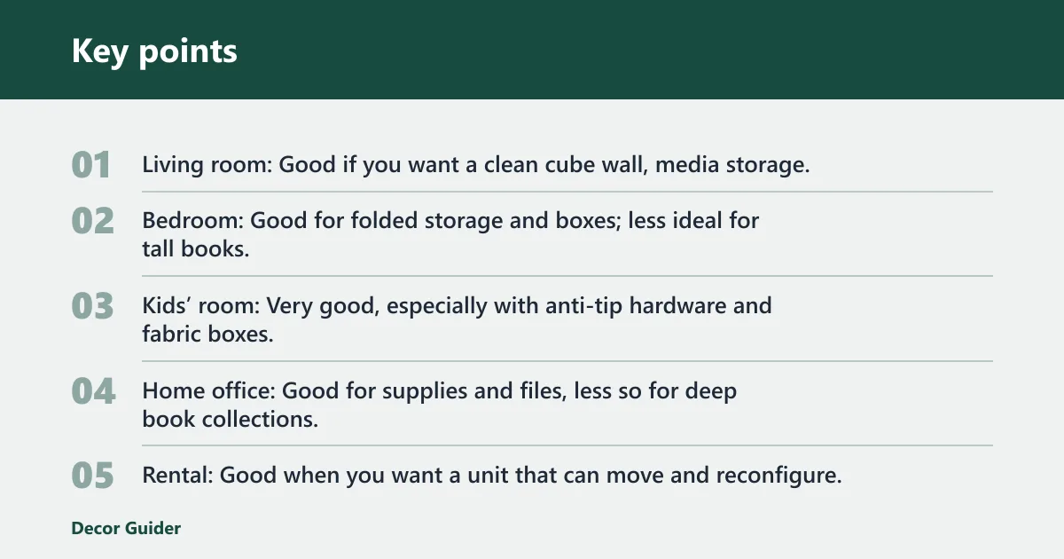 Key points: KALLAX shelf unit review: verdict at a glance