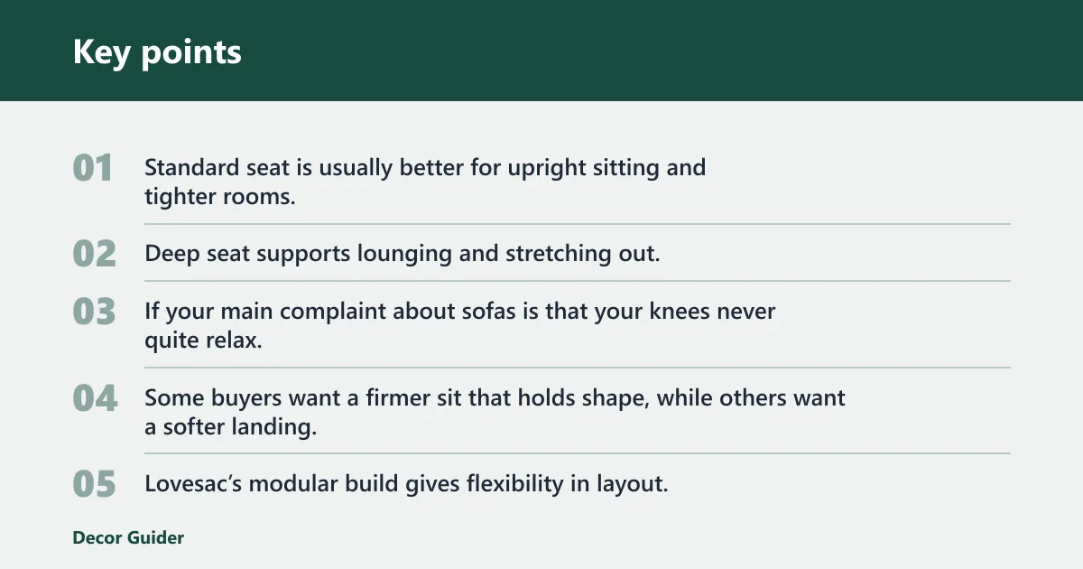 Key points: Comfort, durability, and daily use