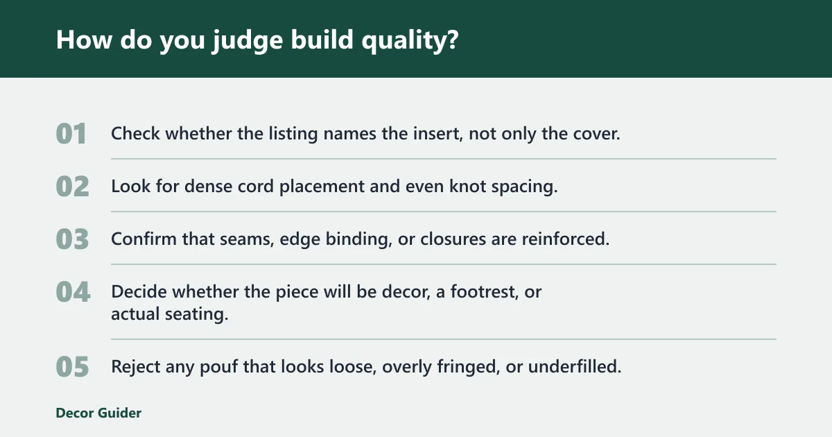 Steps: How do you judge build quality?