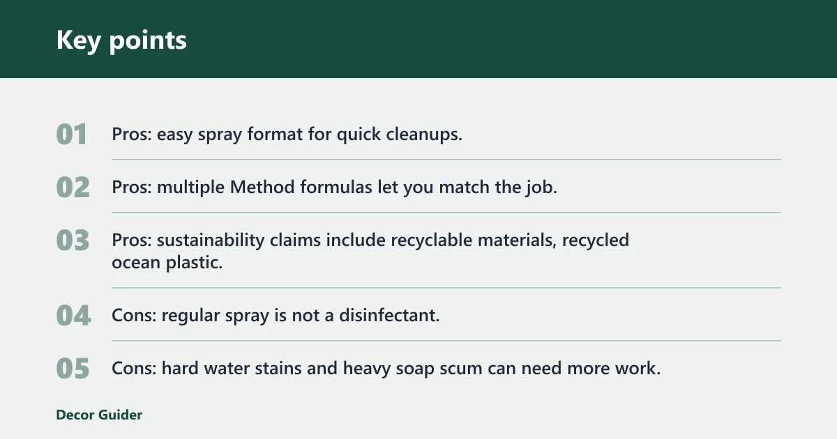 Key points: What does not