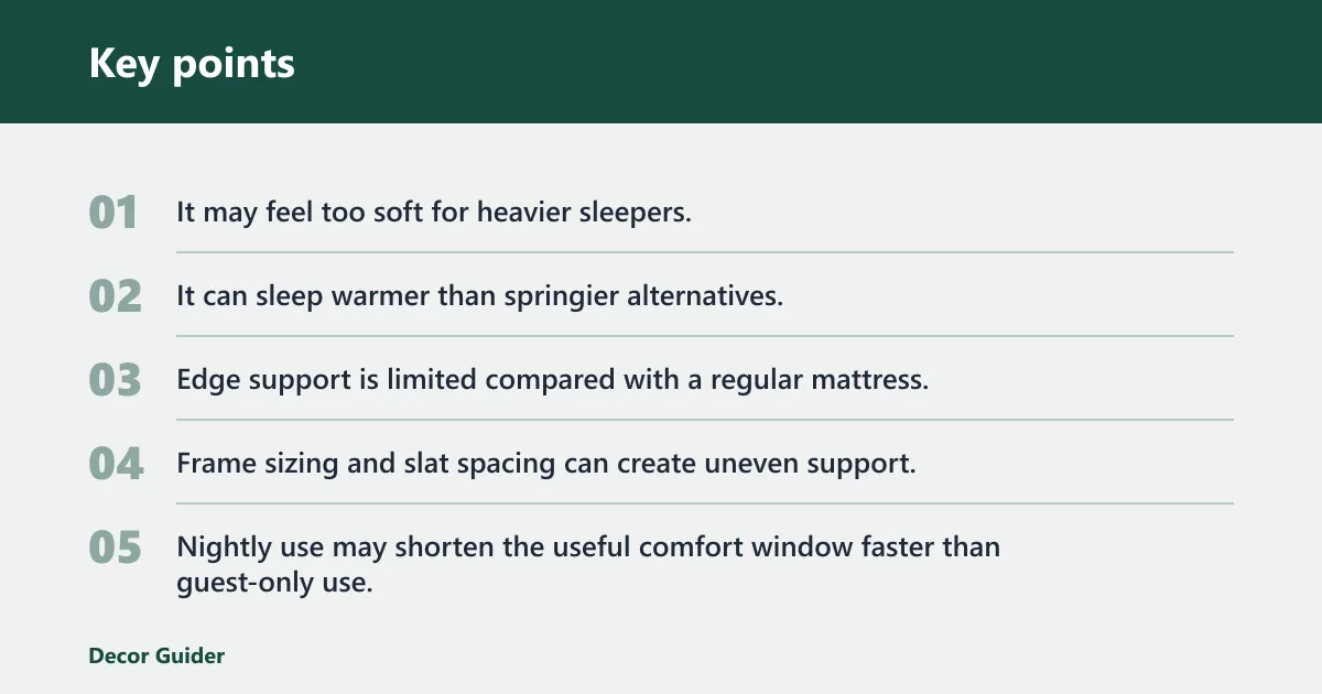 Key points: What does not