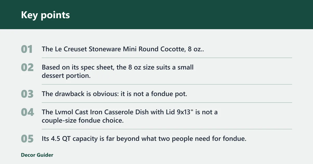 Key points: Alternatives