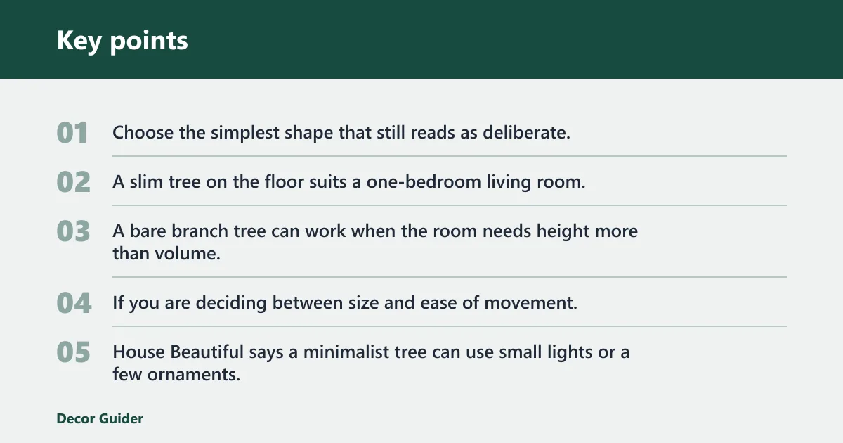 Key points: Which tree works best in a small room?