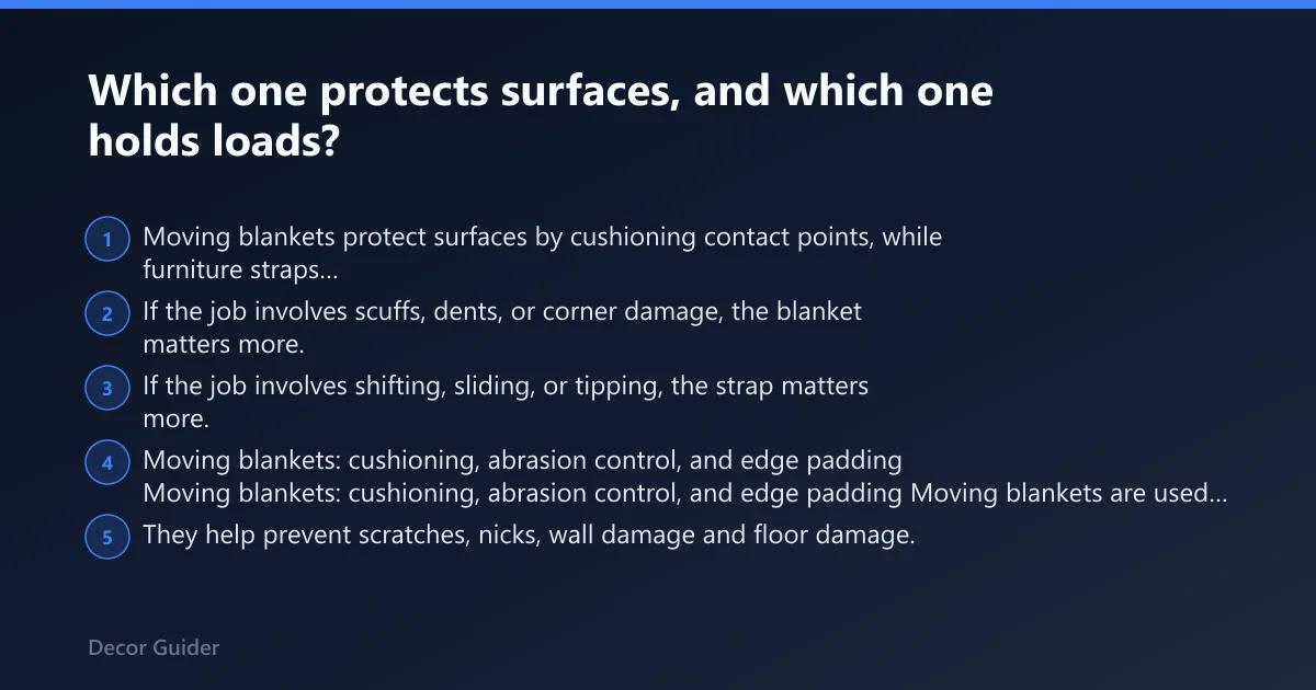 Steps: Which one protects surfaces, and which one holds loads?
