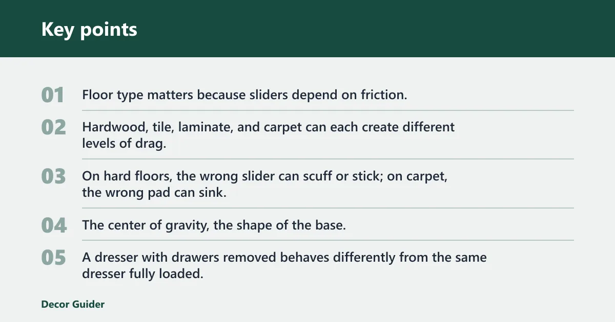 Key points: What changes the choice?