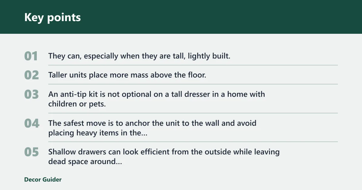 Key points: What does not?