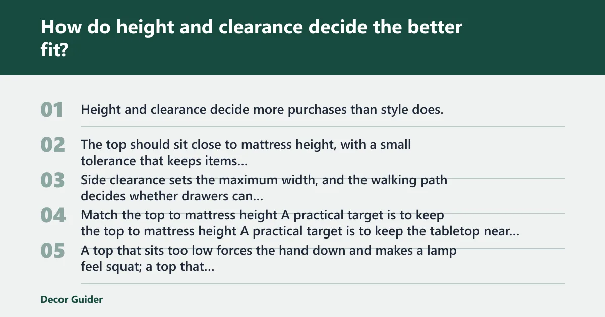 Steps: How do height and clearance decide the better fit?