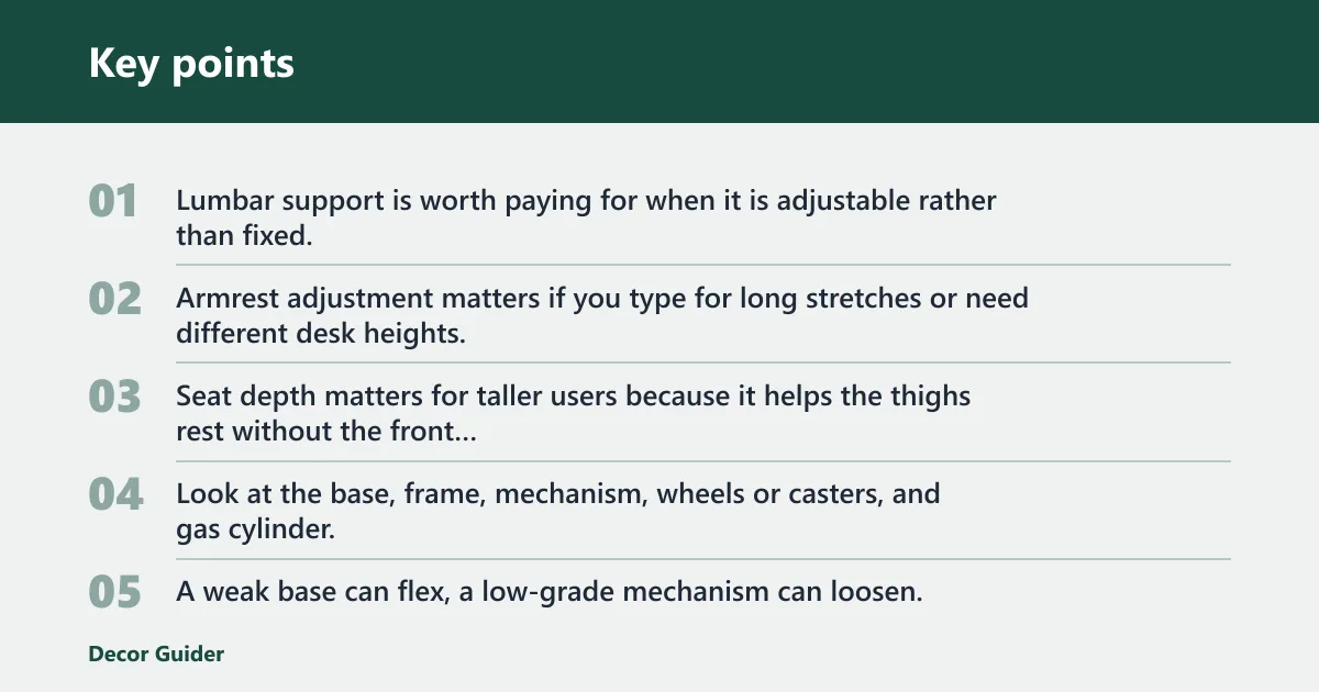 Key points: Which features justify a higher price?