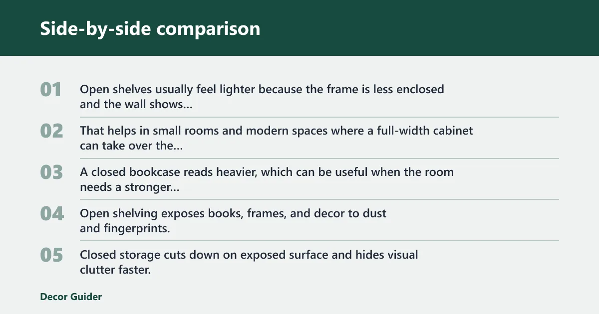 Steps: Side-by-side comparison