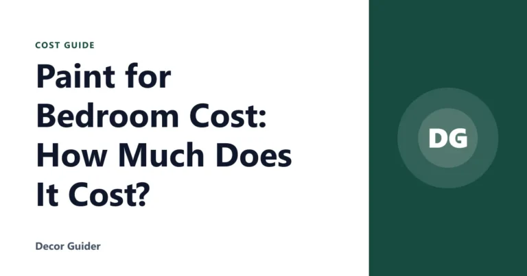 Paint for Bedroom Cost: How Much Does It Cost?