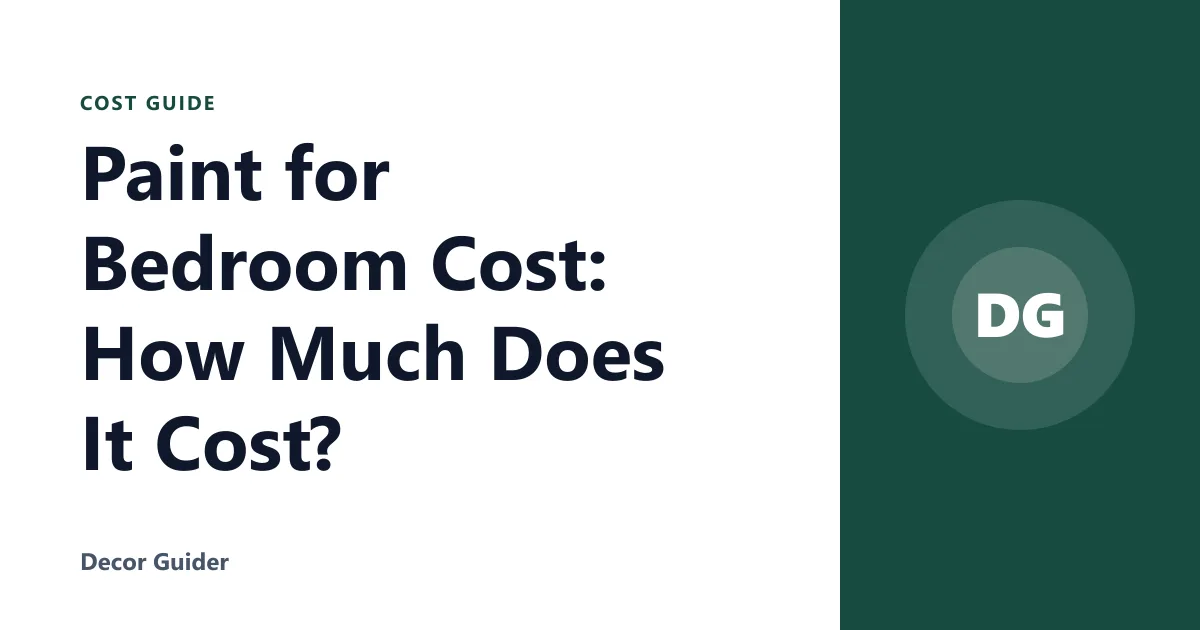 Paint for Bedroom Cost: How Much Does It Cost?