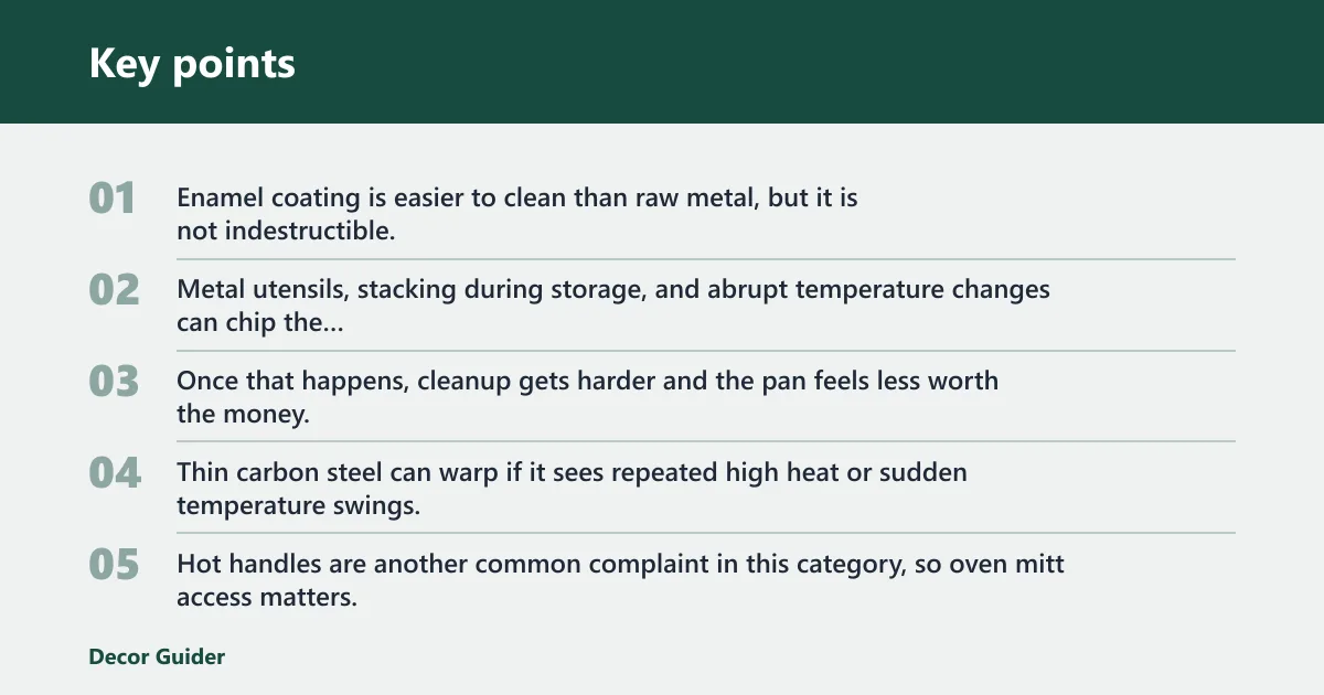 Key points: What does not work well?