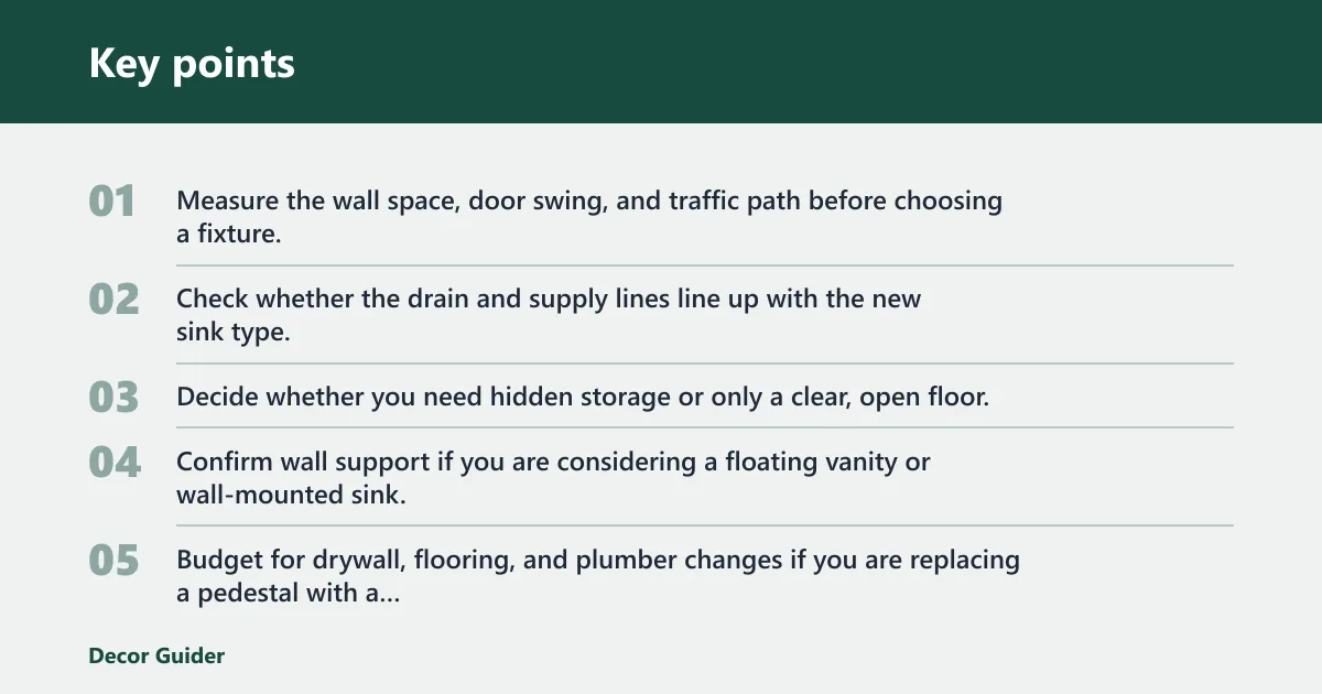Key points: What changes in plumbing and installation?