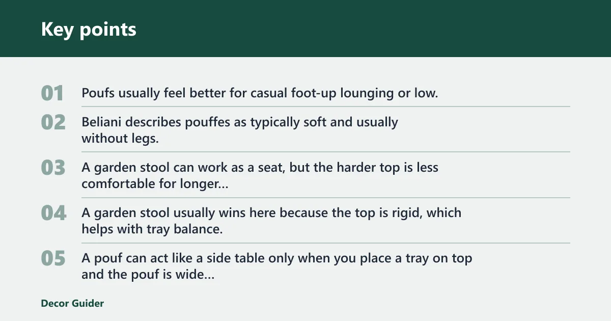 Key points: How they compare at a glance
