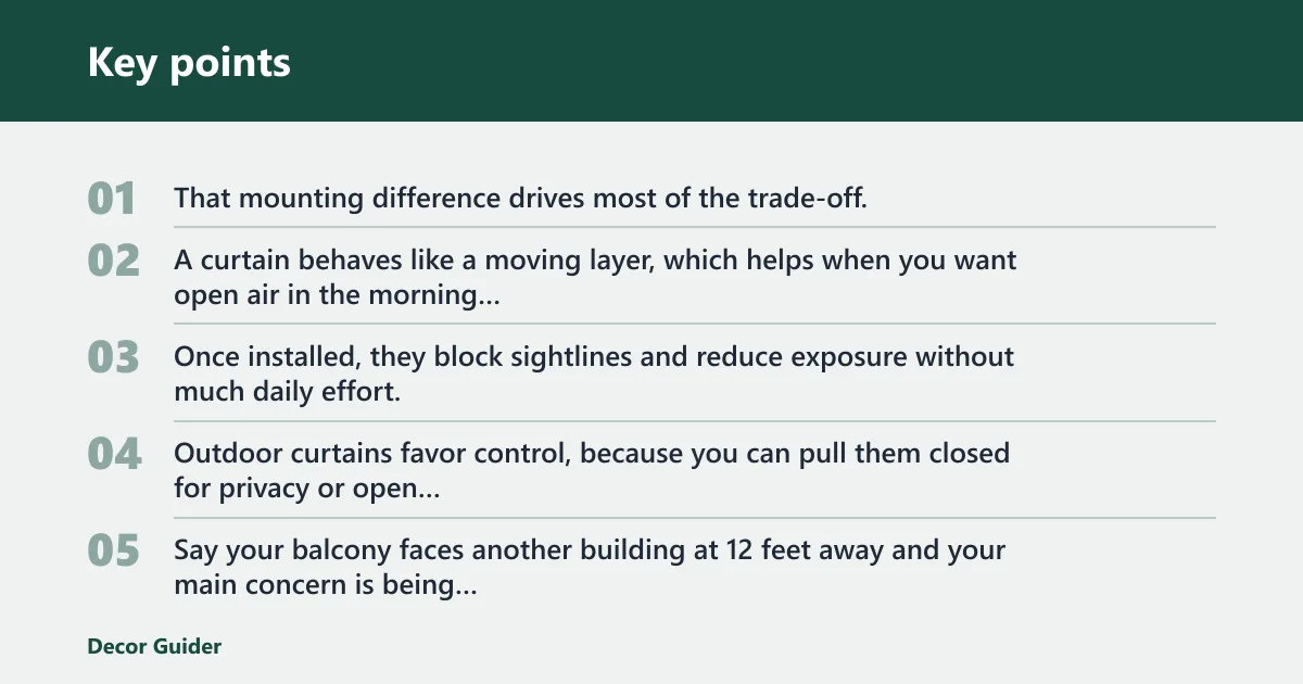 Key points: What each option is and how it mounts