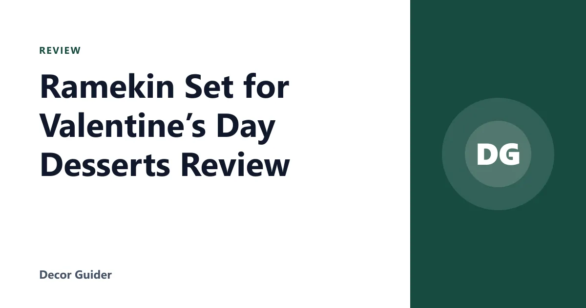 Ramekin Set for Valentine’s Day Desserts Review