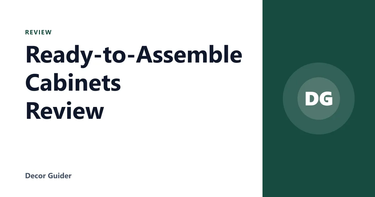 Ready-to-Assemble Cabinets Review