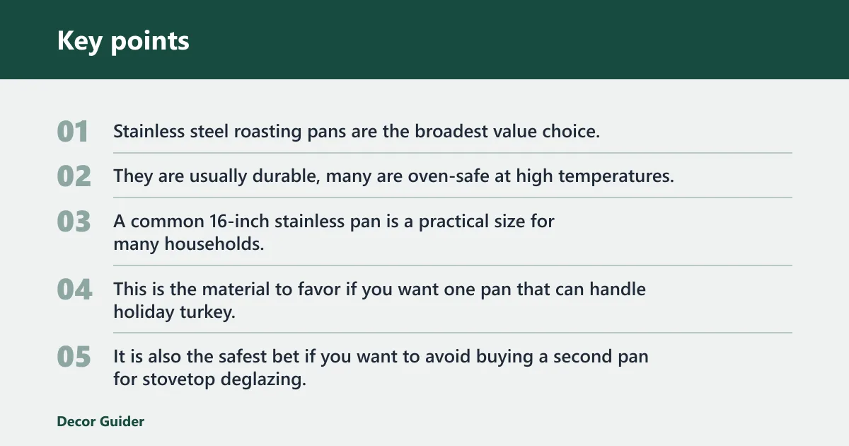 Key points: Which material is worth the price?