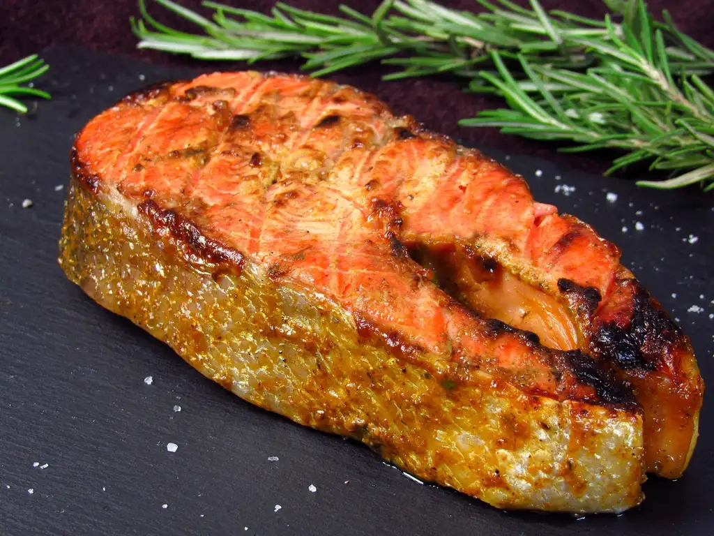 What makes rosemary good with salmon?