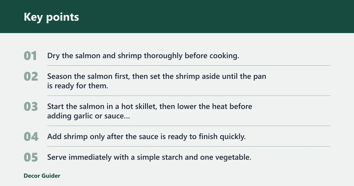 Key points: Serving ideas for two